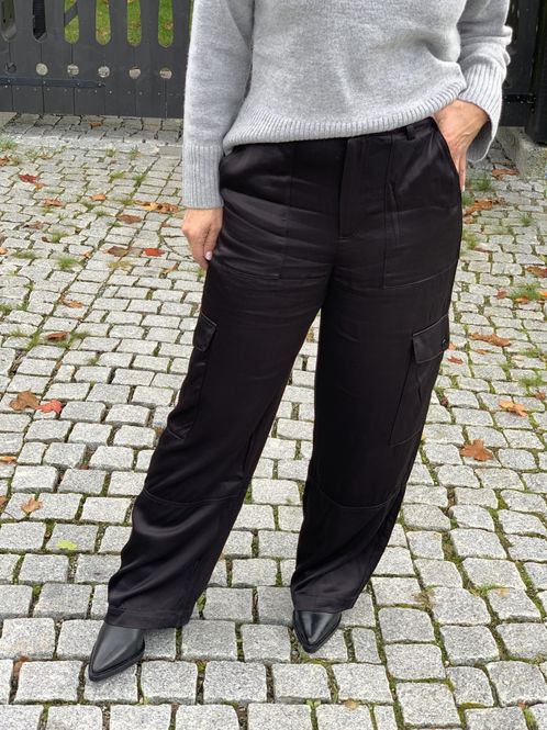 Hovedbilde Part Two Crine Pants Black