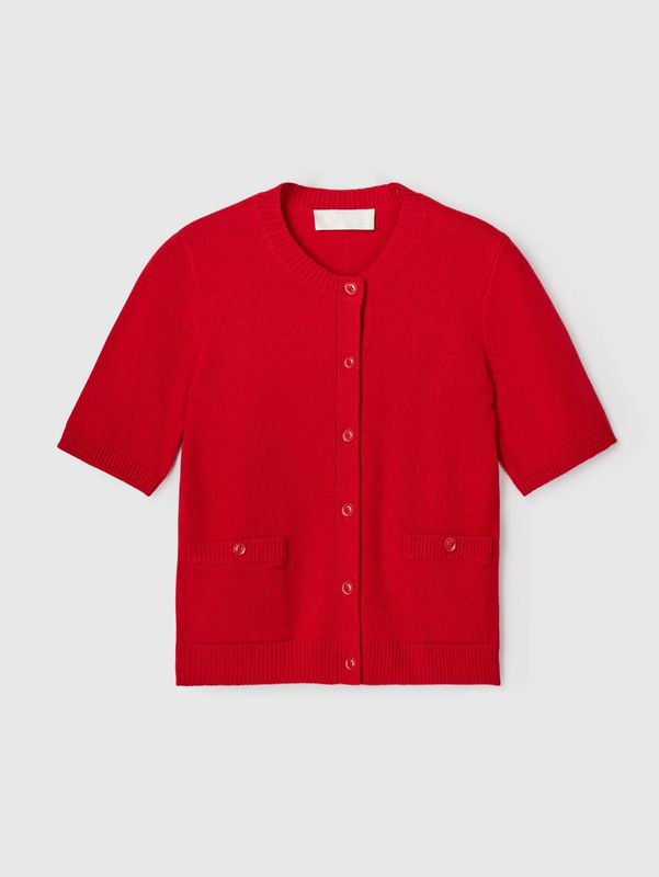 FWSS Toulouse Cardigan Tee Crimson