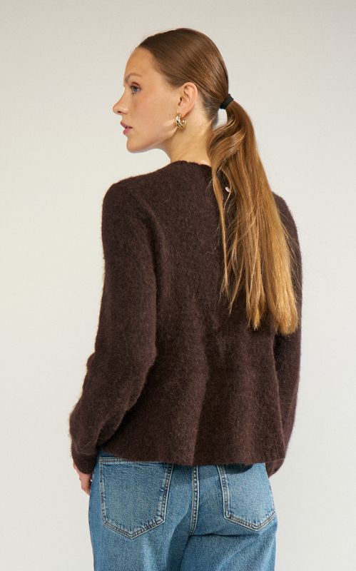 Nümph Suri Peplum Pullover Black Coffee