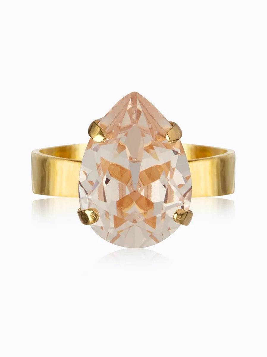 Caroline Svedbom Mini Drop Ring Gold Silk