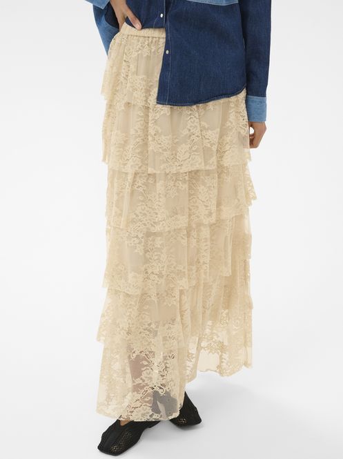 Hovedbilde Part Two Abiha Skirt Oatmeal