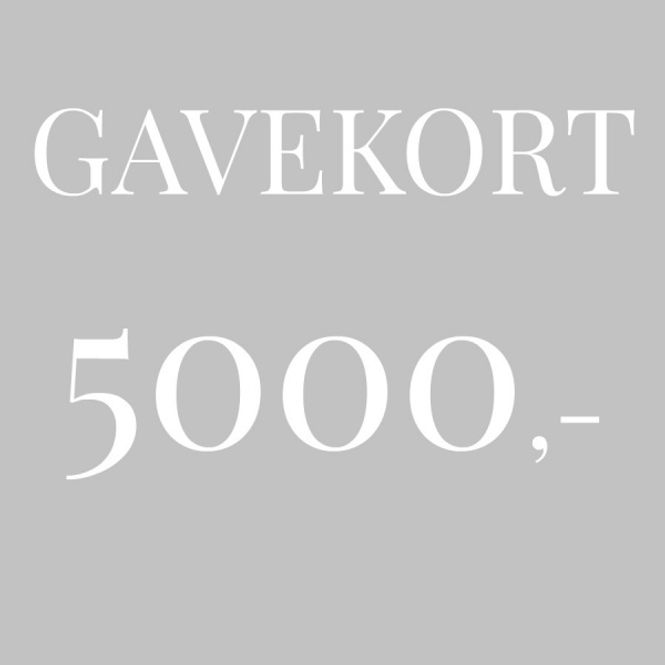 Hovedbilde Gavekort 5.000,-