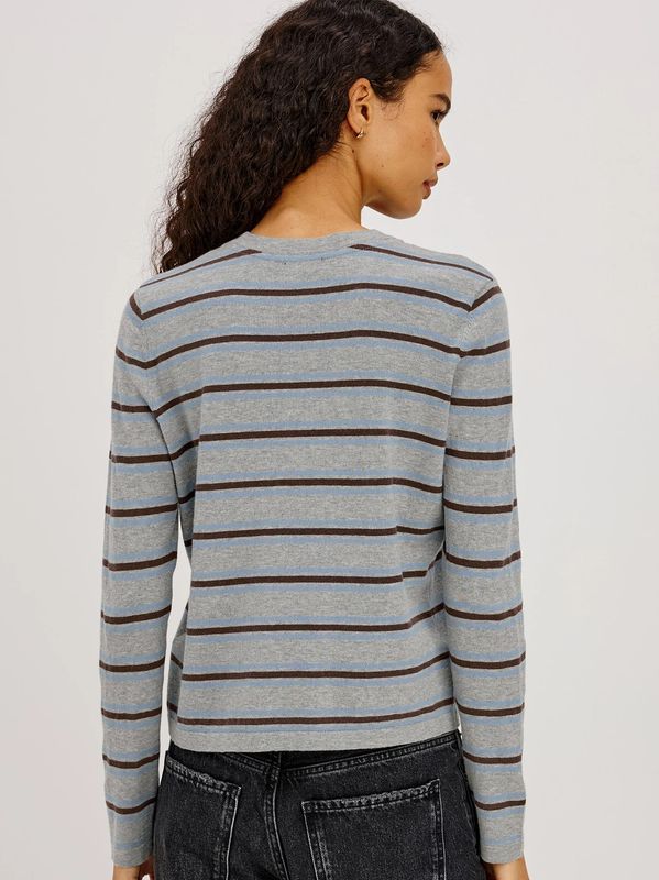 Rails Davie Cotton Cashmere Longsleeve Tee Heather Sky