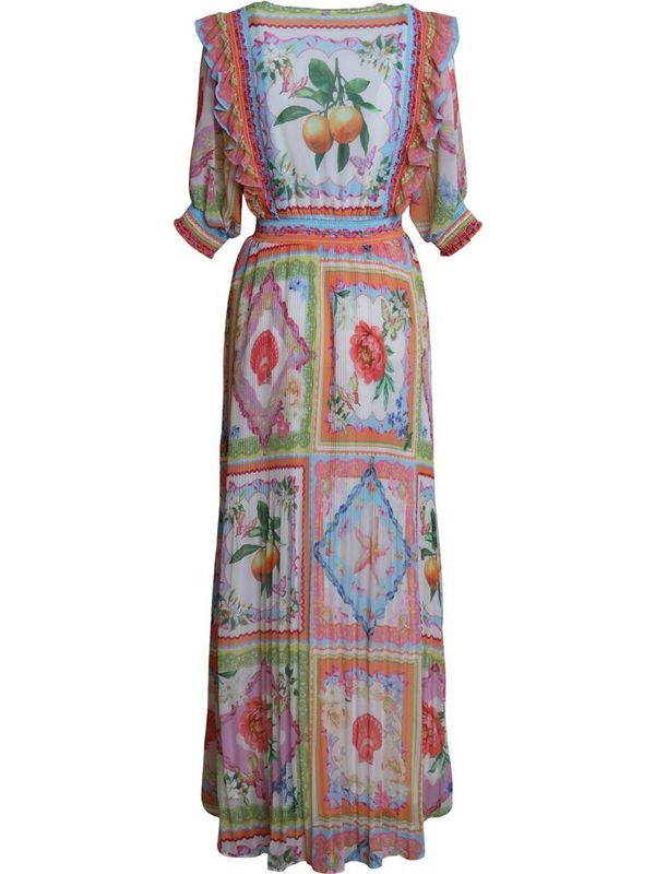 Hale Bob Lovisa Long Dress Orange