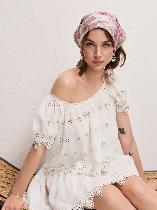 Pia Tjelta Leonora Top White