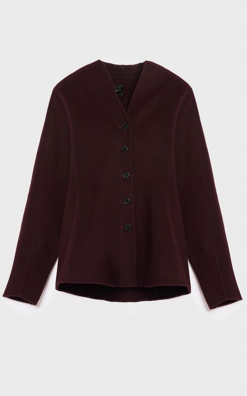 AKS Label Nadina Wool Jacket Burgundy