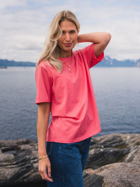 Hovedbilde RAUS Linn Logo Tee T Rose/Min ...