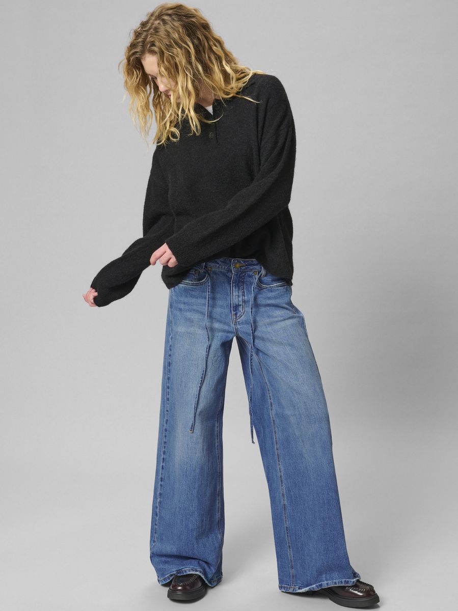 My Essential Wardrobe Karo 144 Mid X-Wide Medium Blue Wash