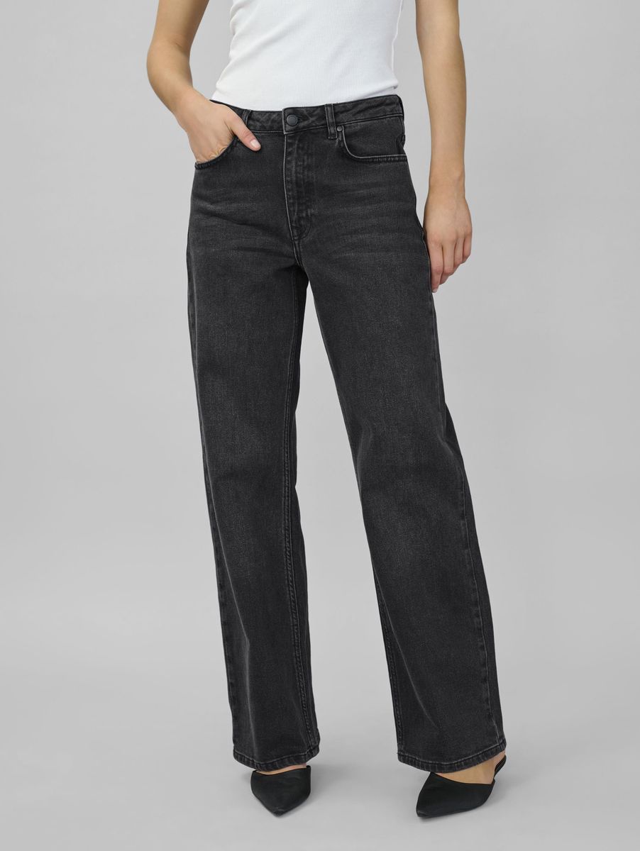 My Essential Wardrobe 35 The Louis 139 High Wide Black Retro Wash