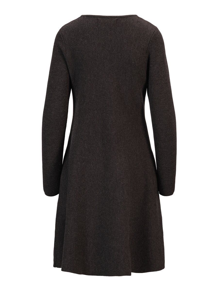 ella&il Cecilie Merino Dress Dark Brown Melange