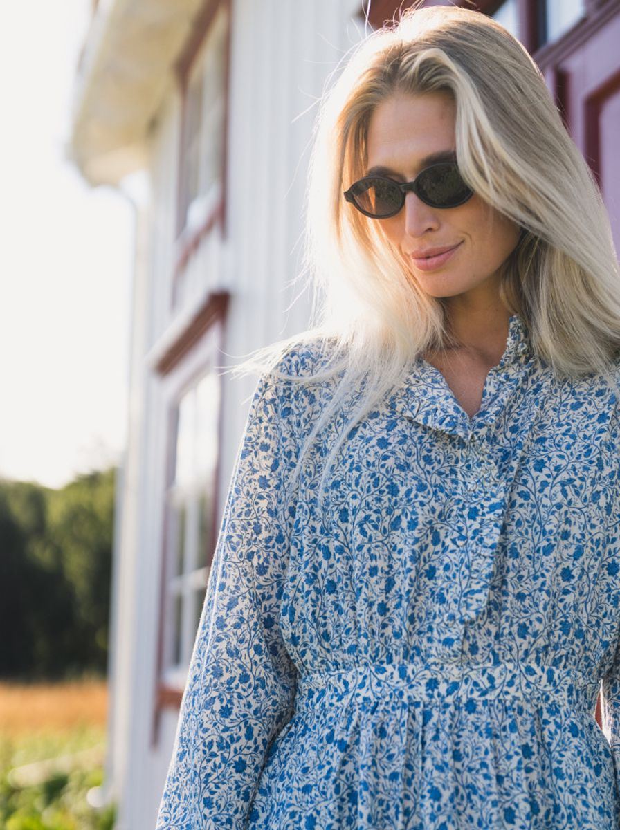 Raus Astrid Midi Dress Q Harbor Flower