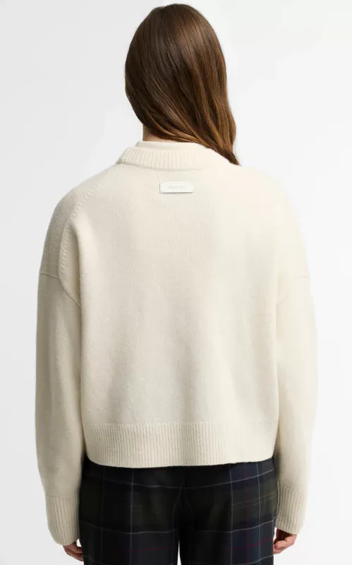 Barbour Ivybridge Knit Jumper Ecru