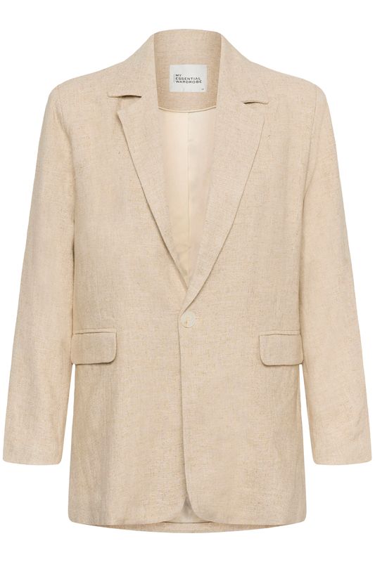 My Essential Wardrobe Lavita Blazer Oatmel Melange