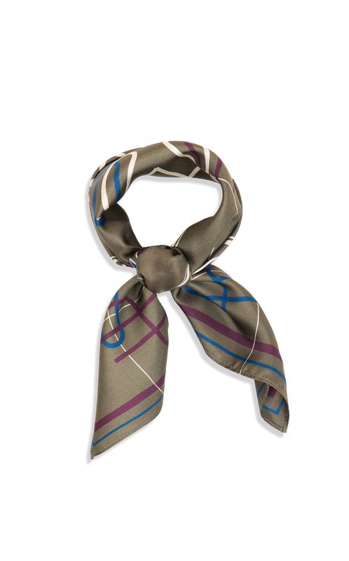 HÉST Annie Silk Scarf Small Sea Turtle