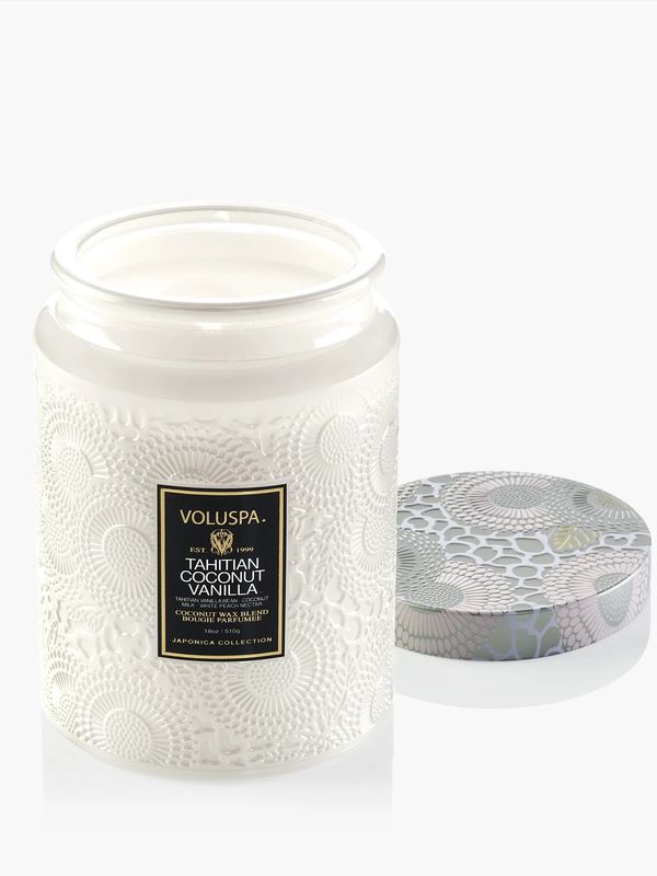 Voluspa Large Jar Candle Tahitian Coconut Vanilla
