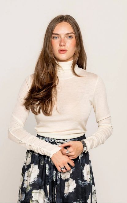Hovedbilde MissMaya Fenja Rollneck Ivory