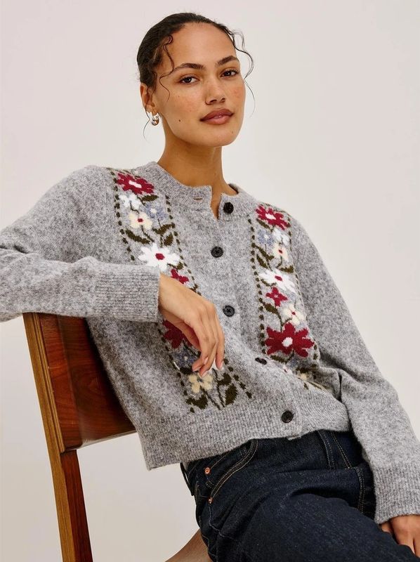 Rails Millie Cardigan Grey Flora
