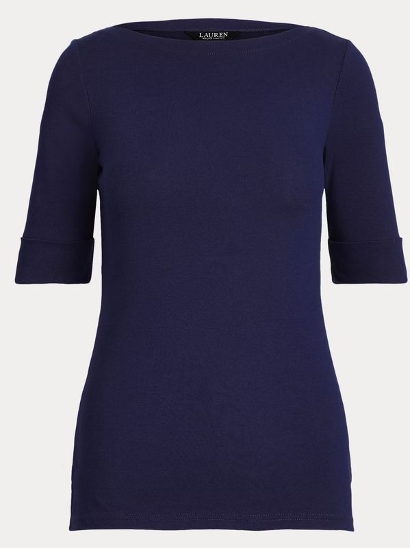 Lauren RL Judy Elbow Sleeve Knit Navy