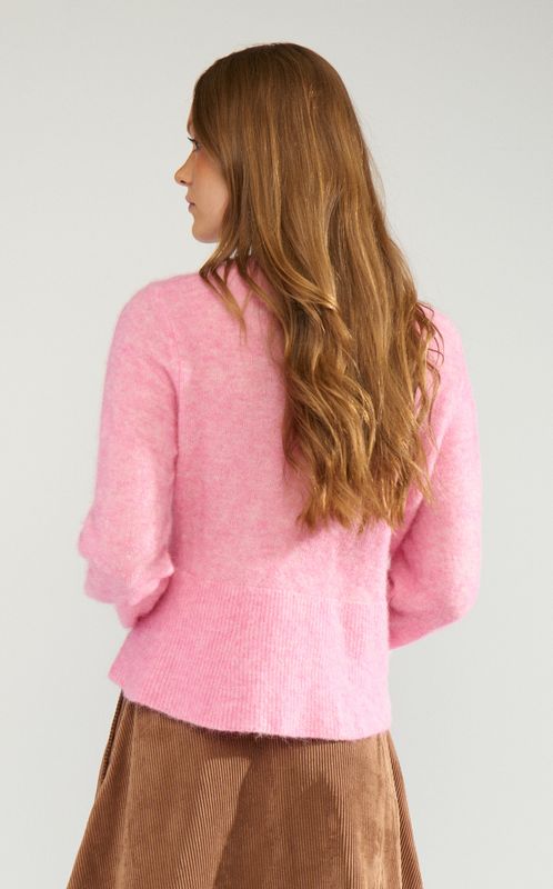 Nümph Suri Peplum Pullover Bonbon