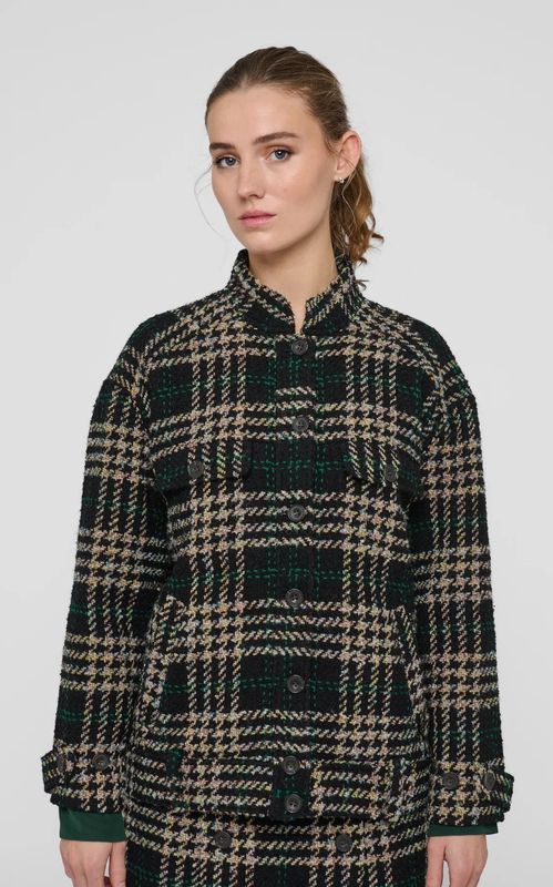 Dea Kudibal Sif Jacket Dobby Check Boucle