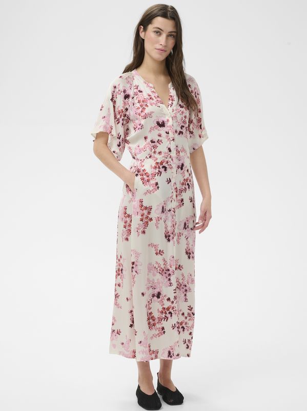 Part Two Alaja Dress Pink Shadow Flower Print