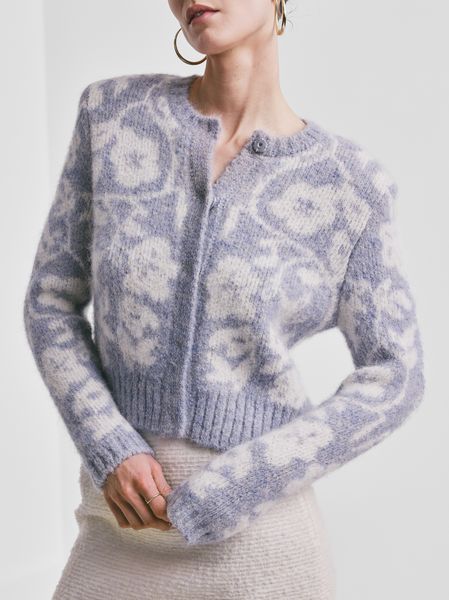 Hovedbilde By TiMo Jacquard Knit Jacket ...