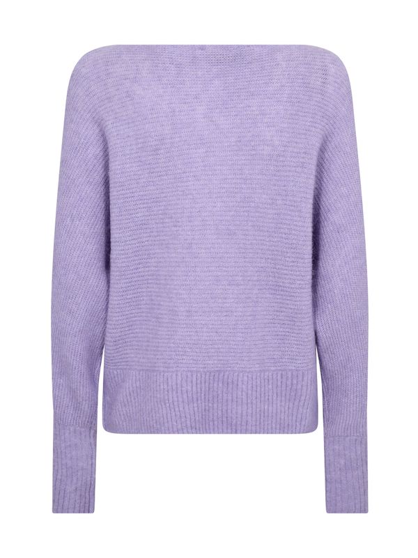 Mos Mosh Thora Boatneck Knit Violet Tulip