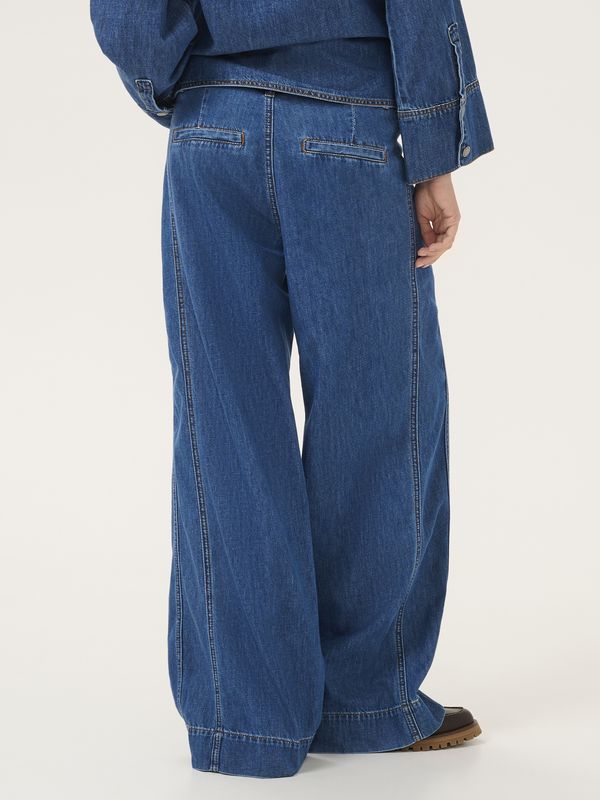 My Essential Wardrobe Hilma 171 X-Wide Pant Medium Blue Wash