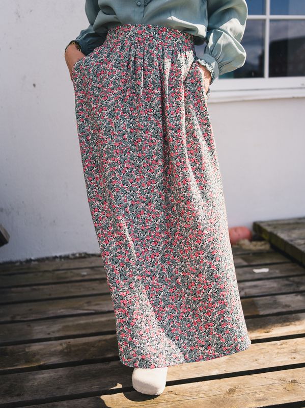 RAUS Astrid HW Skirt C Green Flower