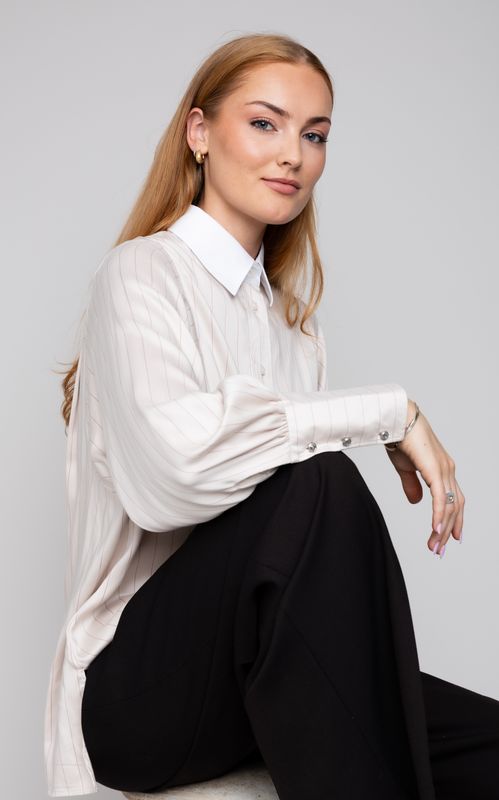 Rebeloup Anne Silk Shirt Beige