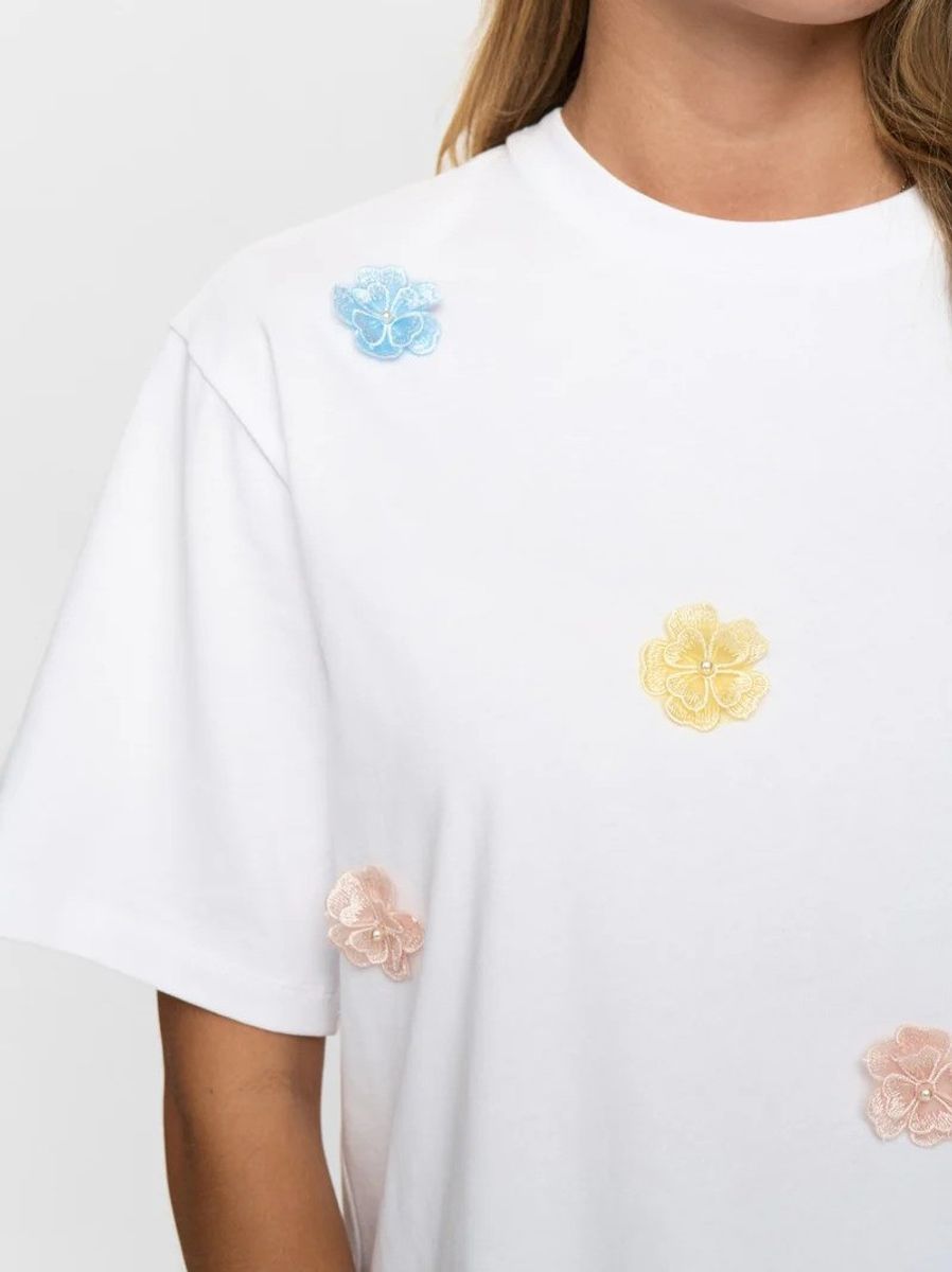 Nümph Fleura Long T-Shirt Skyway