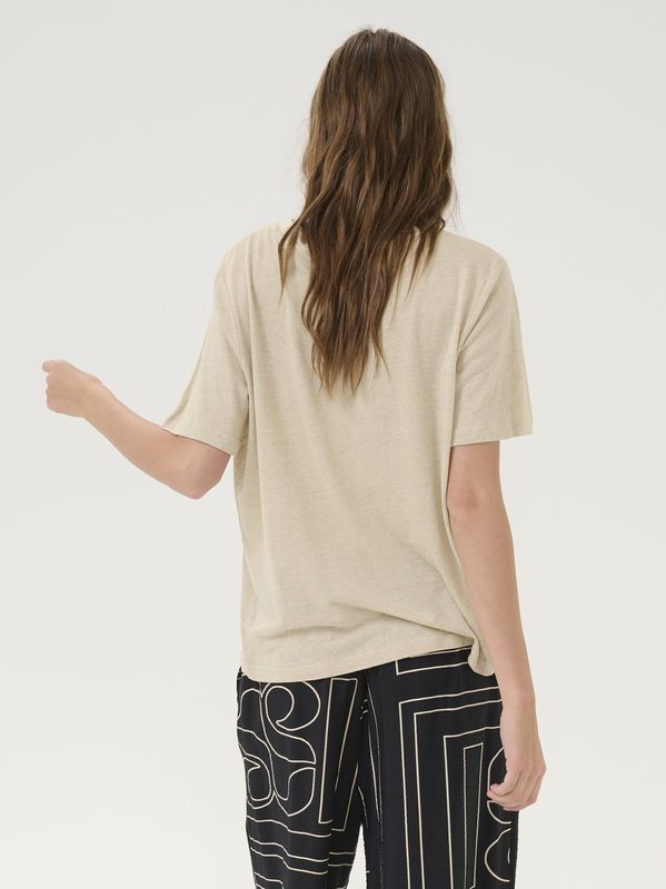My Essential Wardrobe Lisa Tee Oatmeal Melange