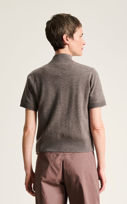 Bitte Kai Rand Kumo Cashmere Short Sleeve Shark Melange