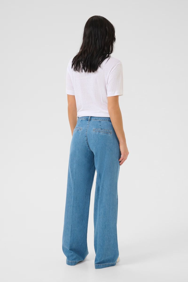 My Essential Wardrobe 30 The Lara 115 Pant Medium Blue Wash