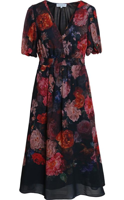 Hale Bob Fleur Dress Black