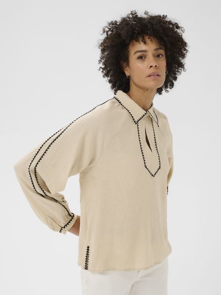 Hovedbilde Part Two Aimy Blouse Oatmeal