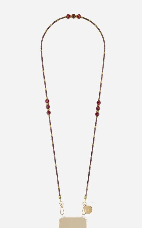 La Coque Francaise Iris Perles Bordeaux 120cm