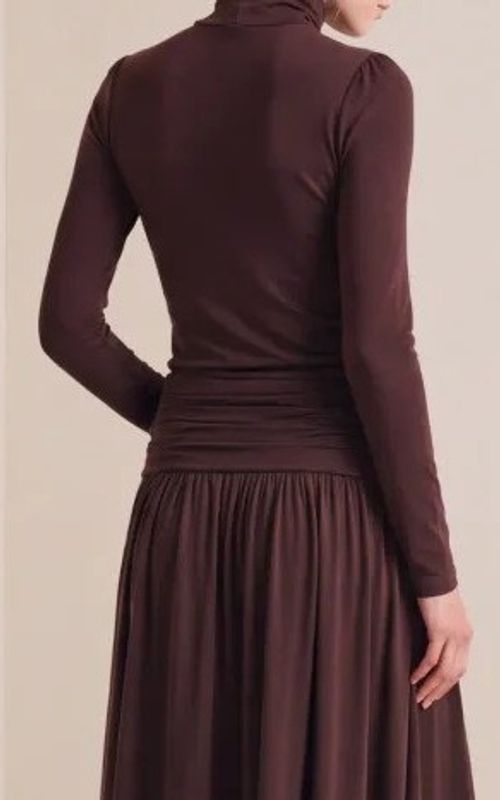 By TiMo Jersey Turtleneck Brown