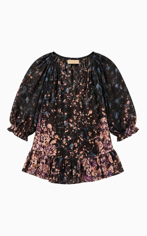 Ulla Johnson Elise SS Silk Blouse Eclipse