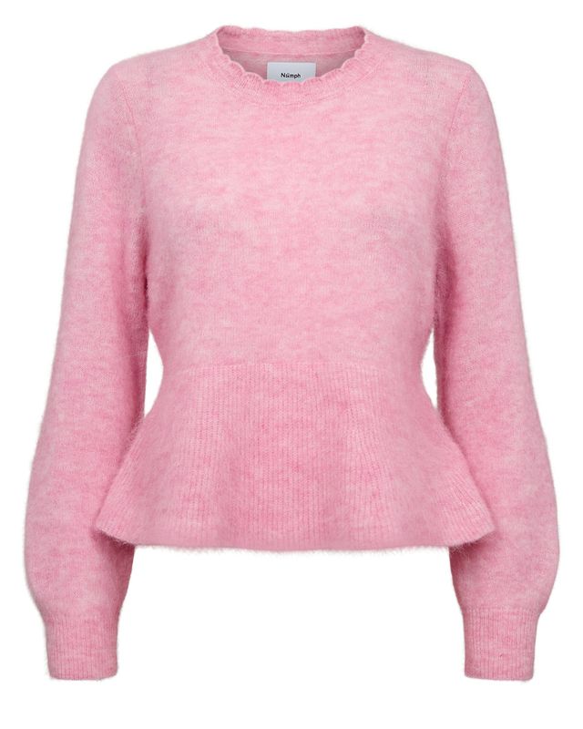 Nümph Suri Peplum Pullover Bonbon