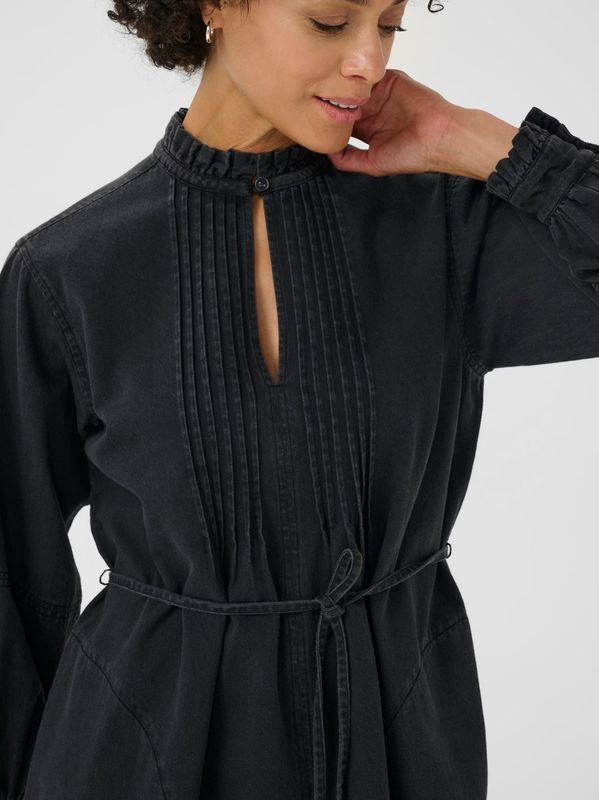 Part Two Sarine Dress Washed Black Denim