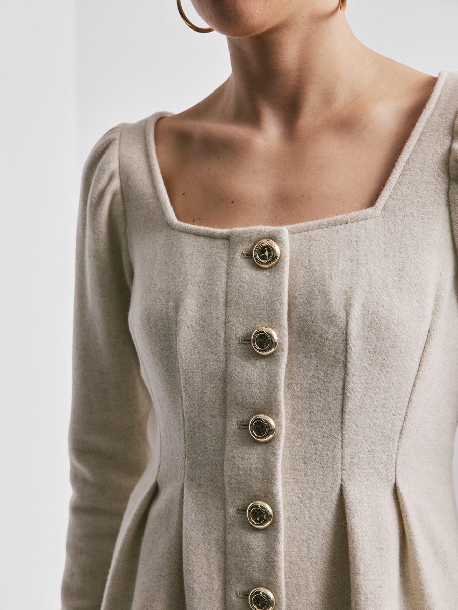 By TiMo Tailored Mini Dress Vintage White