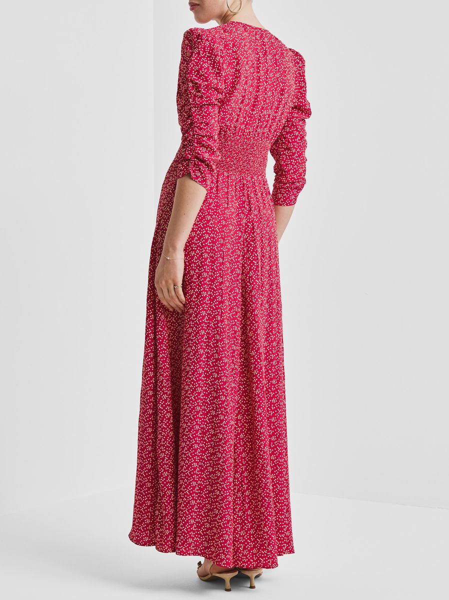 By TiMo Spring Button-Down Dress Red Dots