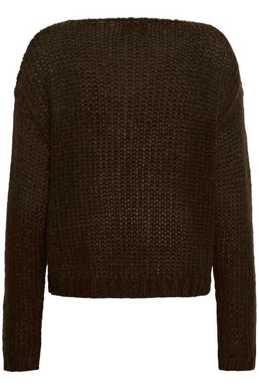 My Essential Waardrobe Nima Knit Pullover Dark Brown