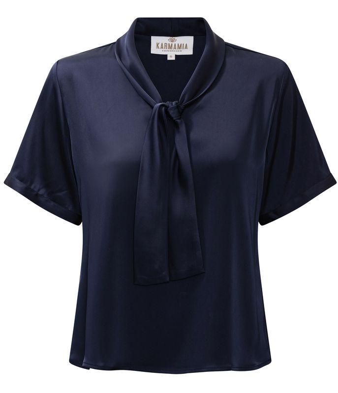 Karmamia Audrey Blouse Semi Rich Ink Blue