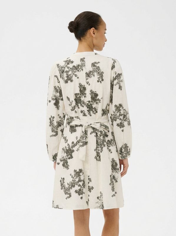 Part Two Avira Dress Smokey Olive Shadow Flower