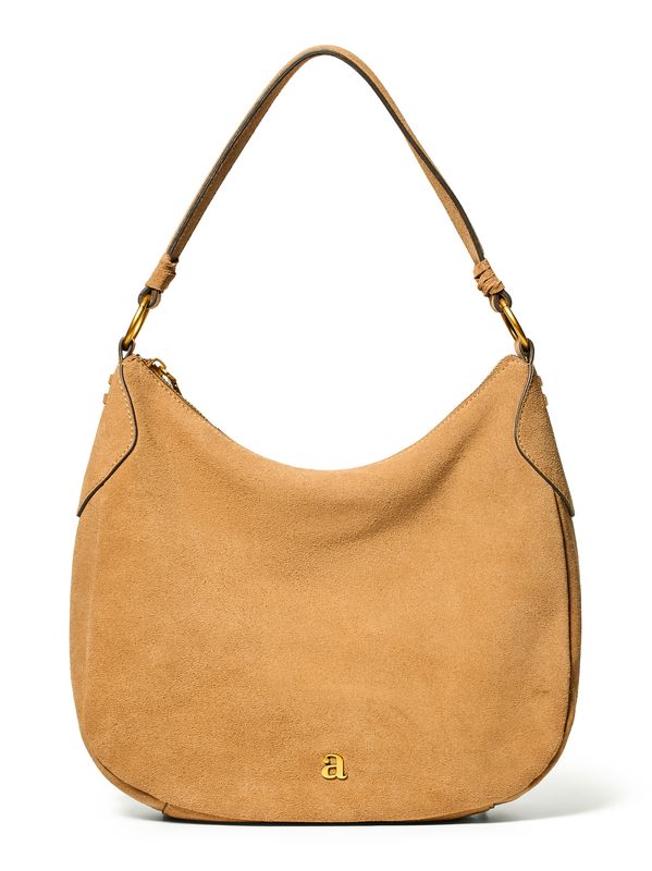 Arnie Says Suede Hobo Bag Brown