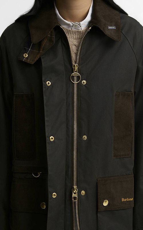Barbour Icons Modern Beaufort Waxed Jacket Olive