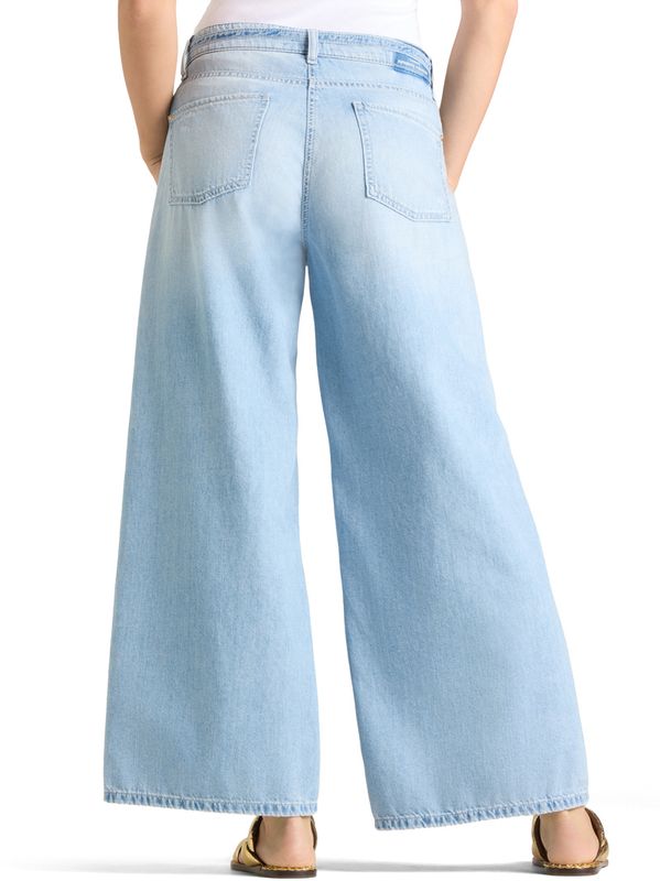 Cambio Palazzo Cropped Blue Mirage
