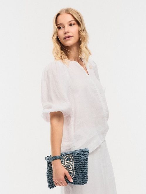Hovedbilde ella&il Anna Linen Top White